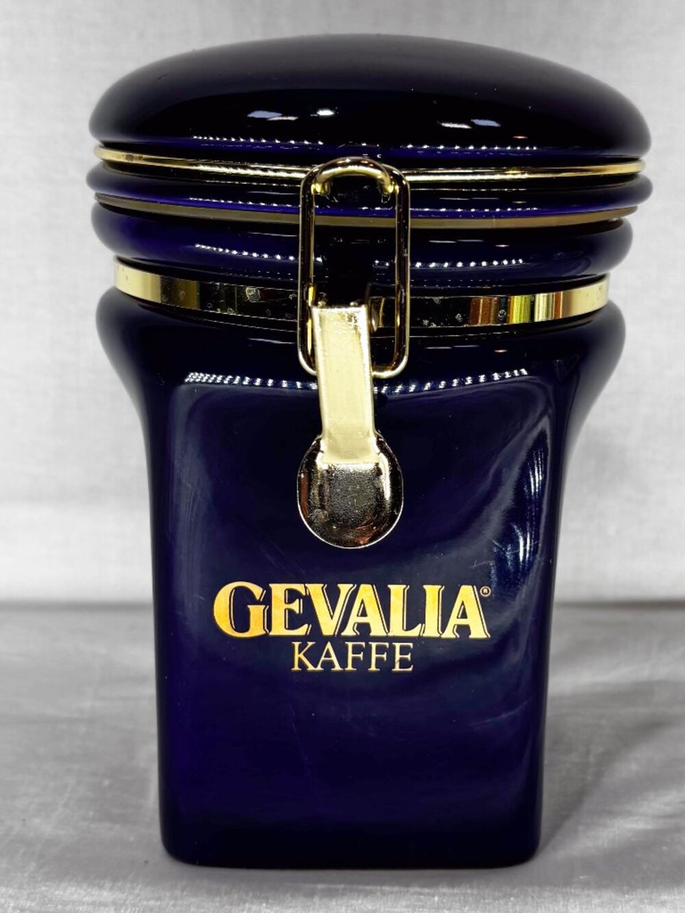 Gevalia Kaffe Vintage Blue Coffee Canister
